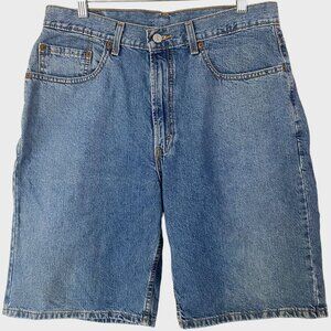 Y2K Levi's 569 Loose Fit Denim Jean Shorts Men's W34 Light Wash Casual Comfort